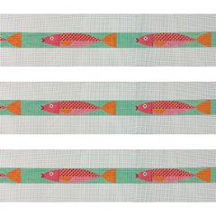 Birds of a Feather Fish Belt Needlepoint Canvas