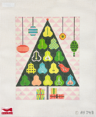 Birds of a Feather Amy Schimler-Safford Partridge in a Pear Tree Needlepoint Canvas