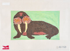Birds of a Feather Amy Schimler-Safford Walrus Needlepoint Canvas