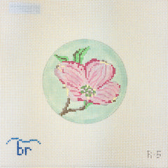 Blue Ridge Stitchery Dogwood Blossom Needlepoint Canvas