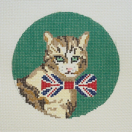 Blue Ridge Stitchery Larry the Cat Needlepoint Canvas