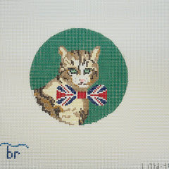 Blue Ridge Stitchery Larry the Cat Needlepoint Canvas