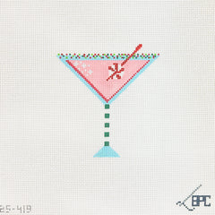 Blueberry Point Christmas Martini Needlepoint Canvas