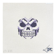 Blueberry Point Halloween Skull Needlepoint Canvas