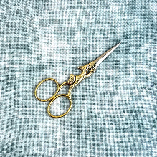 Bohin Gold Plated Rabbit Embroidery Scissors