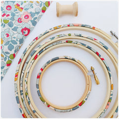 Stitchkits Crafts Natural Grey Wrapped Embroidery Hoop - 6"
