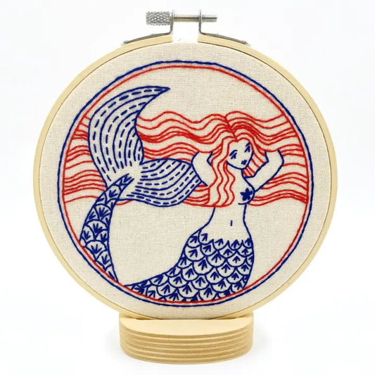Hook Line and Tinker  Mermaid Embroidery Kit