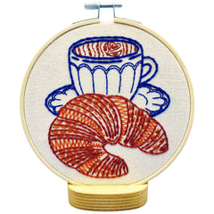 Hook Line and Tinker Croissant Embroidery Kit