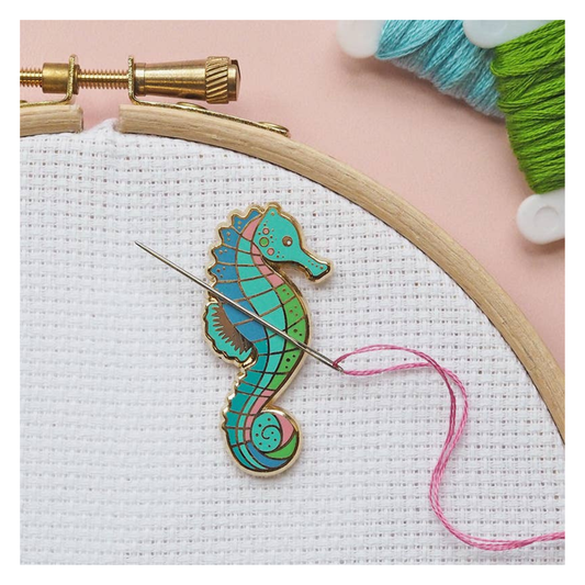 Caterpillar Cross Stitch Seahorse Needle Minder