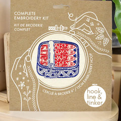 Hook Line and Tinker Canned Sardines Embroidery Kit