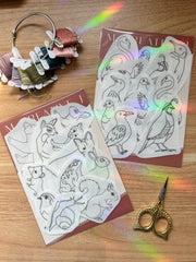 M Creative J Odd Birds Embroidery Patterns Stick and Stitch Animal Designs