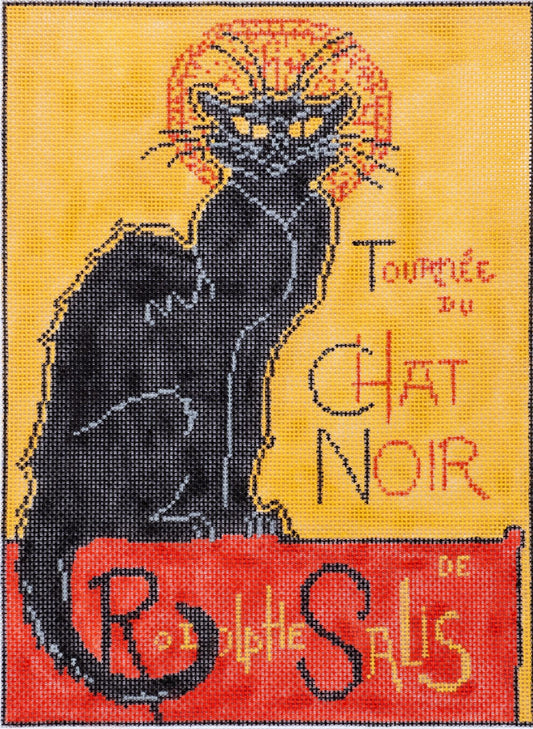 Changing Woman Designs Steinlen Chat Noir Needlepoint Canvas