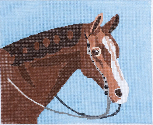 Changing Woman Designs Western Brown Horse Needlepoint Canvas
