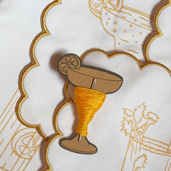 Chasing Threads Stitch Your Cocktail Napkins Cocktail Embroidery Kit