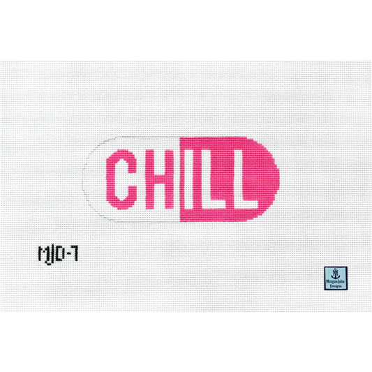 Morgan Julia Chill Pill Needlepoint Canvas