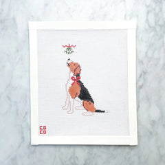 Coco Frank Hound Needlepoint Canvas