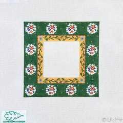 Cooper Oaks Design Linda Ragno Green Frame Needlepoint Canvas - 6 x 6