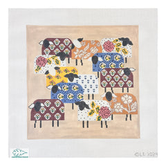 Cooper Oaks Design Linda Ragno The Flock Needlepoint Canvas