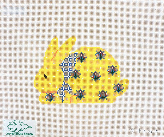 Cooper Oaks Design Linda Ragno Yellow Rabbit Needlepoint Canvas