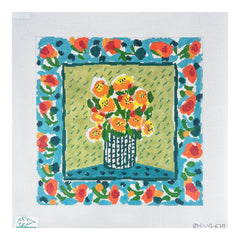 Cooper Oaks Design Susan Verble Gantner Marigolds Needlepoint Canvas