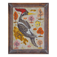 Cottage Garden Samplings A Year in the Woods #9 The Woodpecker Cross Stitch Pattern