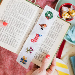 Cotton Clara Christmas Cross Stitch Bookmark Kit