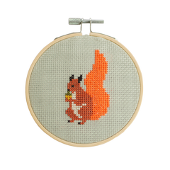 Cotton Clara Squirrel Cross Stitch Kit
