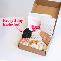 Craft Club Black Gingham Stitched Tote Bag Kit