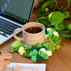 Craft Club Green Oasis Moss Coaster Kit