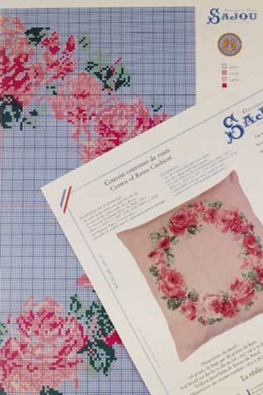 Sajou Crown of Roses Cross Stitch Kit
