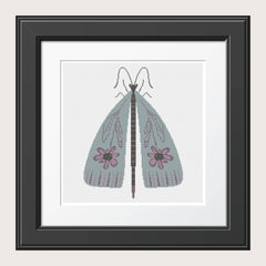 The Wishing Thorn Flower Moth Cross Stitch Pattern