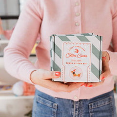 Cotton Clara Christmas Dachshund Cross Stitch Kit