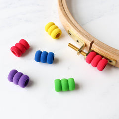 Stitched Modern Comfort Grips for Embroidery Hoop Screws
