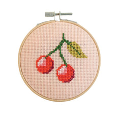 Cotton Clara Cherry Cross Stitch Kit