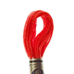 DMC Embroidery Floss - 0606 Bright Red