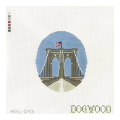 Dogwood Needlepoint Brooklyn Bridge Needlepoint Canvas