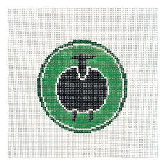 Doolittle Stitchery Black Sheep Merit Badge Needlepoint Canvas