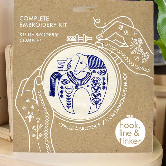 Hook Line and Tinker Hygge Horse Embroidery Kit