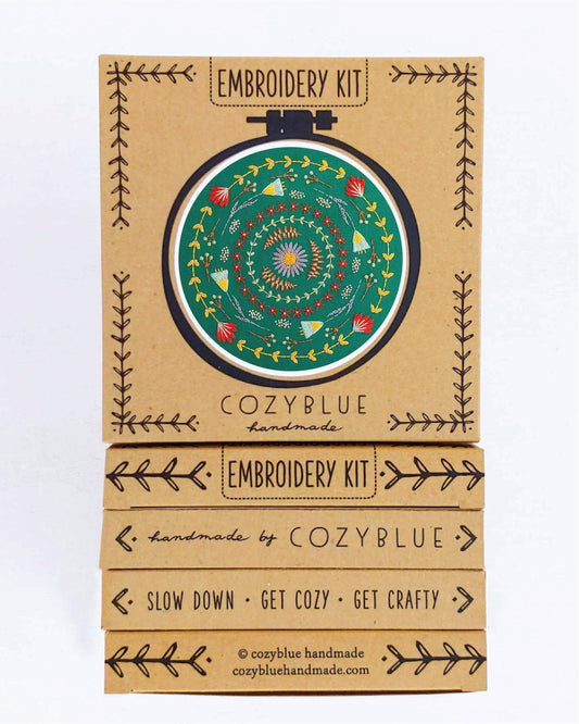 Cozyblue Handmade Greenery Embroidery Kit