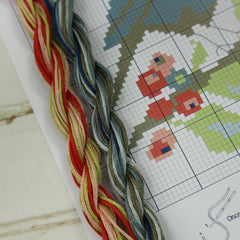 Stitchkits Crafts Robin and Berries Cross Stitch Kit