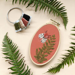 M Creative J Moth and Fern Embroidery Kit