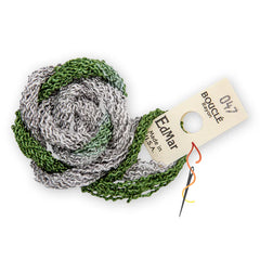 EdMar Boucle - 047 Light Forest Green and Light Grey