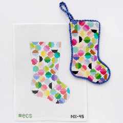 Elizabeth Crane Swartz Designs Lulu Mini Stocking Needlepoint Canvas