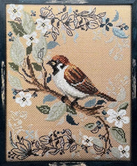 Erin Elizabeth Designs Birds in Nature Sparrow Cross Stitch Pattern
