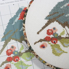 Stitchkits Crafts Robin and Berries Cross Stitch Kit