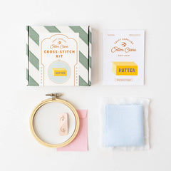 Cotton Clara Butter Cross Stitch Kit