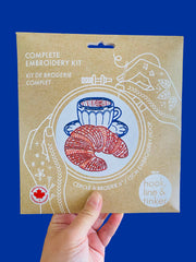 Hook Line and Tinker Croissant Embroidery Kit