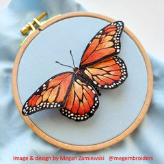 Nurge Beech Wood and Brass Screw Embroidery Hoop 8mm - No. 7 - 11"