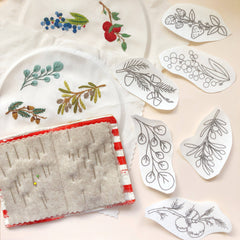 M Creative J Botanical Branches Peel Stick & Stitch Embroidery Patterns