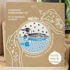 Hook Line and Tinker Loon Embroidery Kit